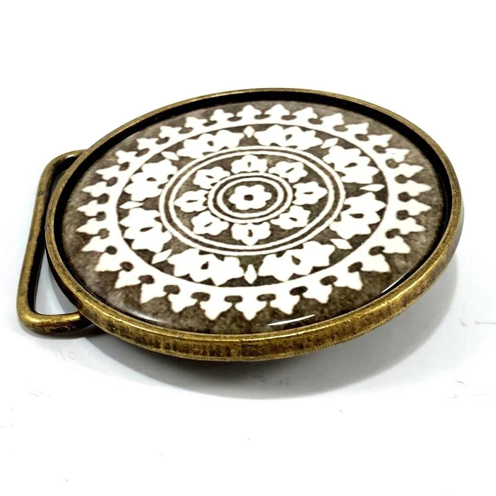 Belt Buckle Women's Modern Aztec Mayan Native USA Made By Nature‎ Girl Designs